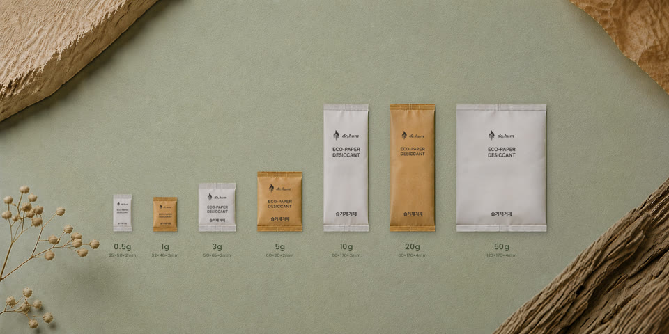 Max Dry 라인업 — 0.5g부터 50g까지 전 규격